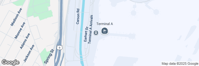 Google Maps Newark Airport (EWR), 132 Carson Road Terminal A, Newark, NJ 07114, United States of America