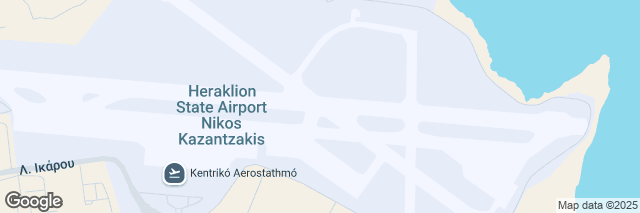 Google Maps Crete Heraklion Airport, Kazantzakis Airport, Heraklion, 71500, Greece